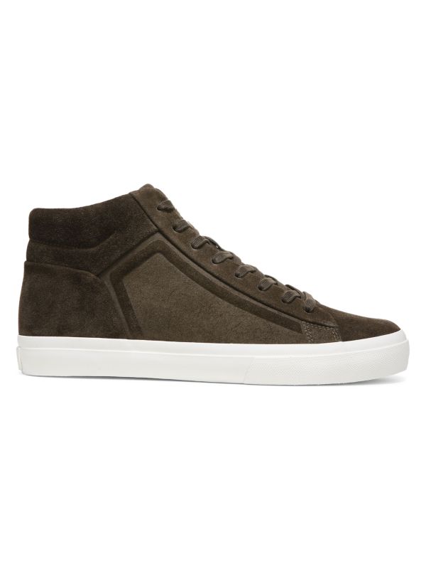 Vince Fynn Mid Top Suede Sneakers